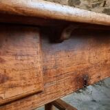 Antique French farmhouse dining table – Walnut work table, late 19th century