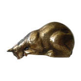 Chat en laiton