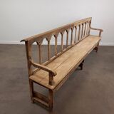 Patinated church pew