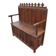 carved wooden chest bench