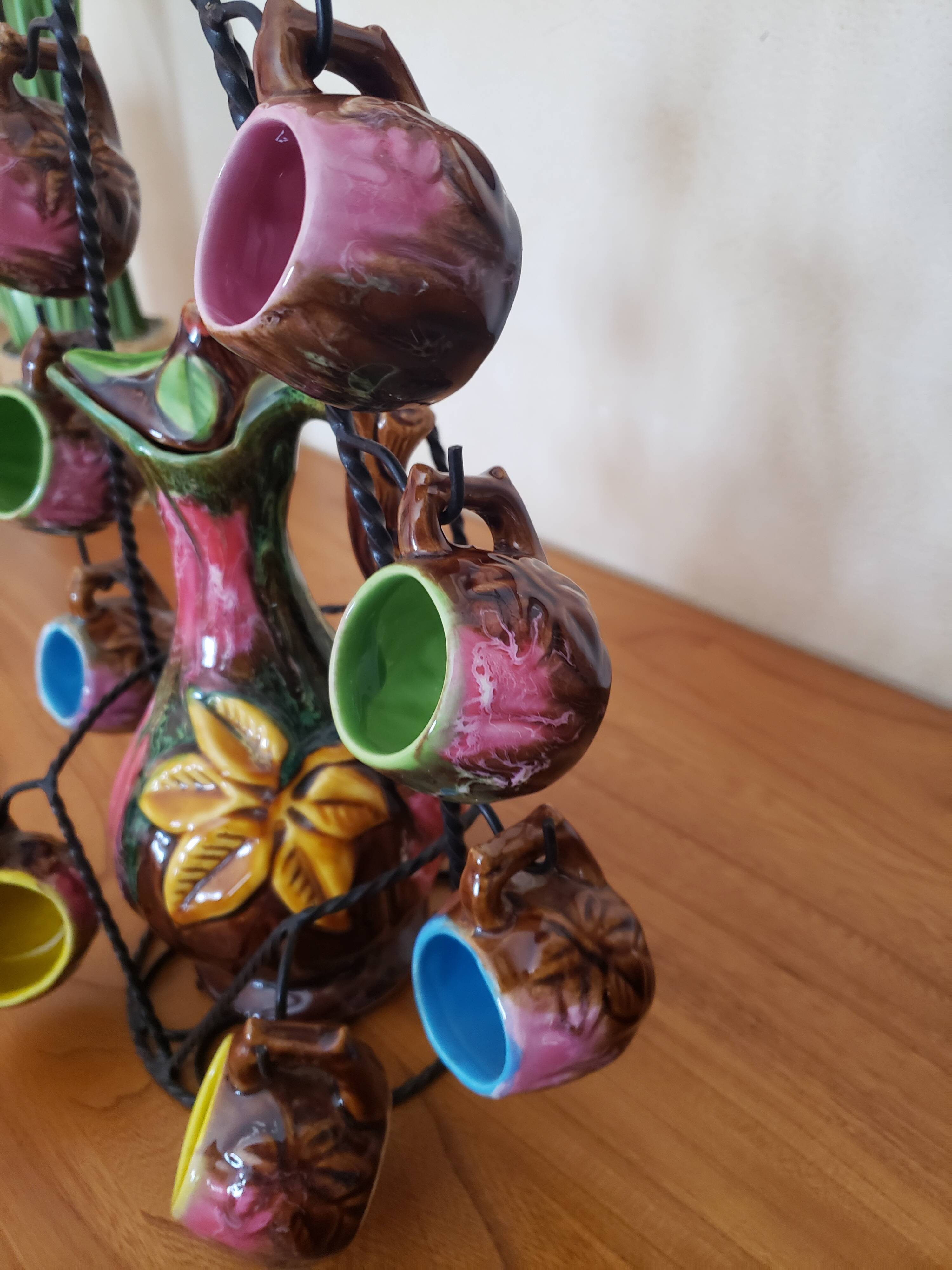 Vintage ceramic liqueur set