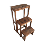 Former folding walnut library ladder