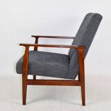 Vintage Black Club Armchair, 1970s