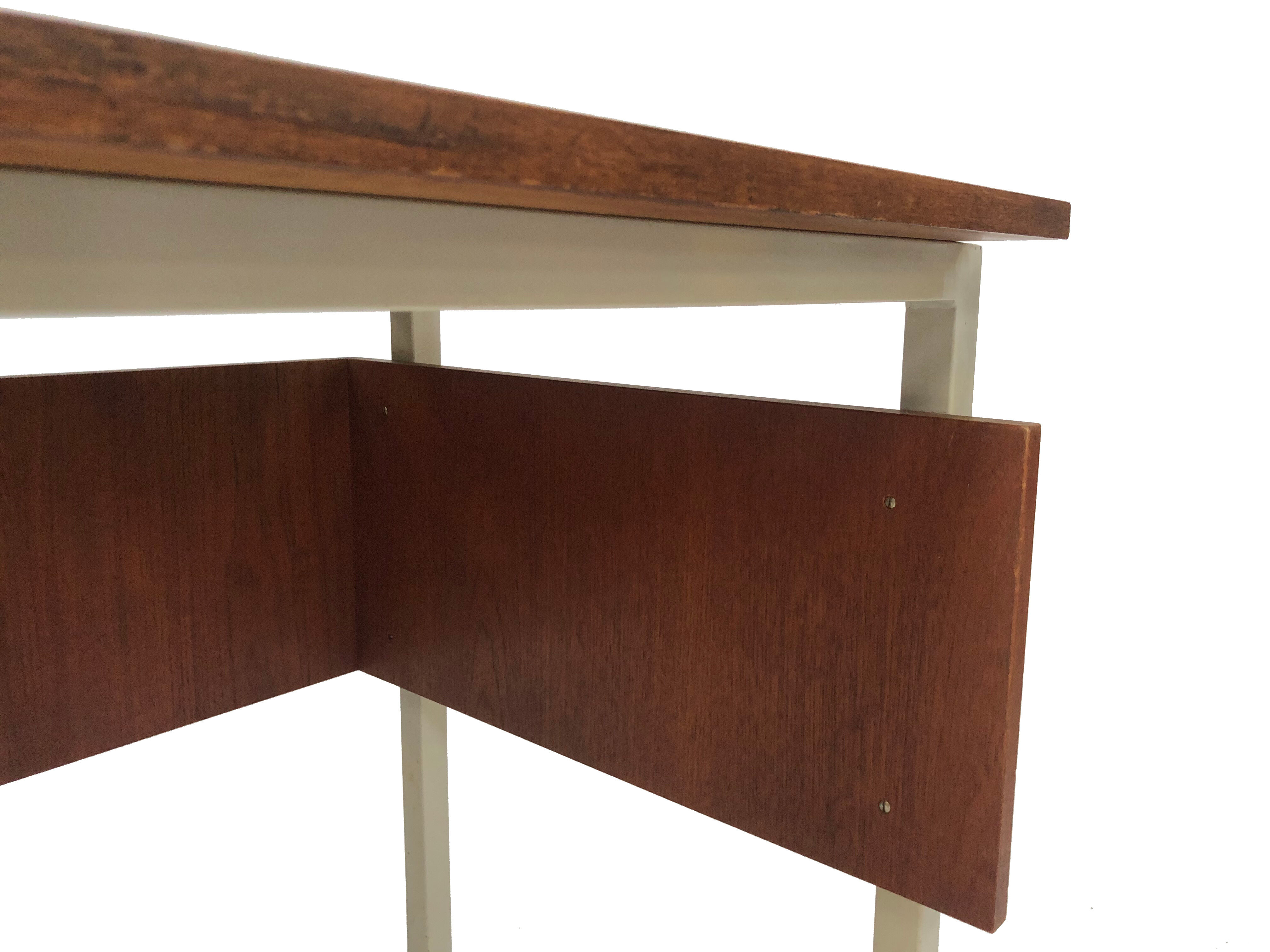 Vintage desk of the 1960s in teak veneer