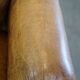 Fauteuil ancien en cuir de mouton