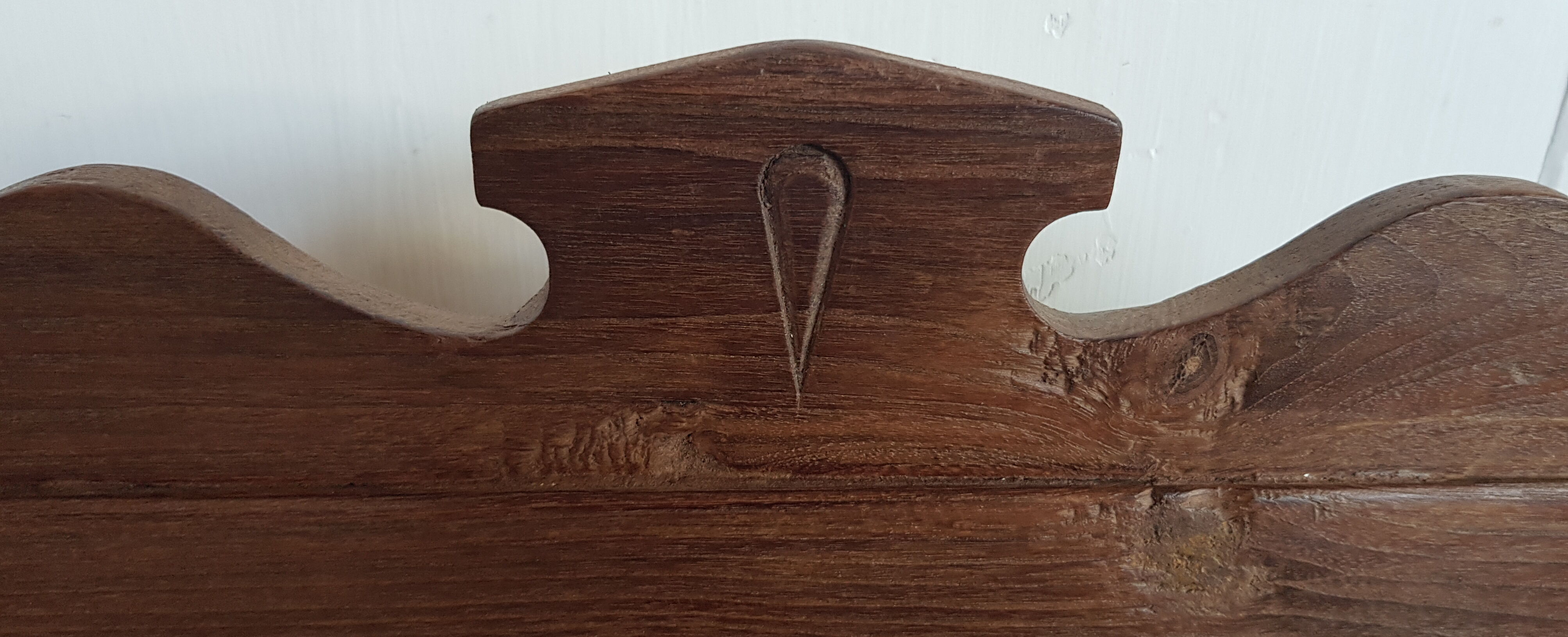 Old "art-deco" teak bench