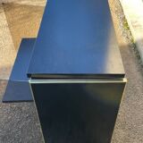 Vintage black and gold TV cabinet from the 70s/80s
