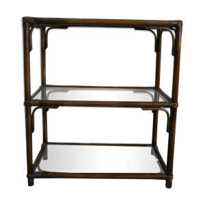 Etagère en rotin et