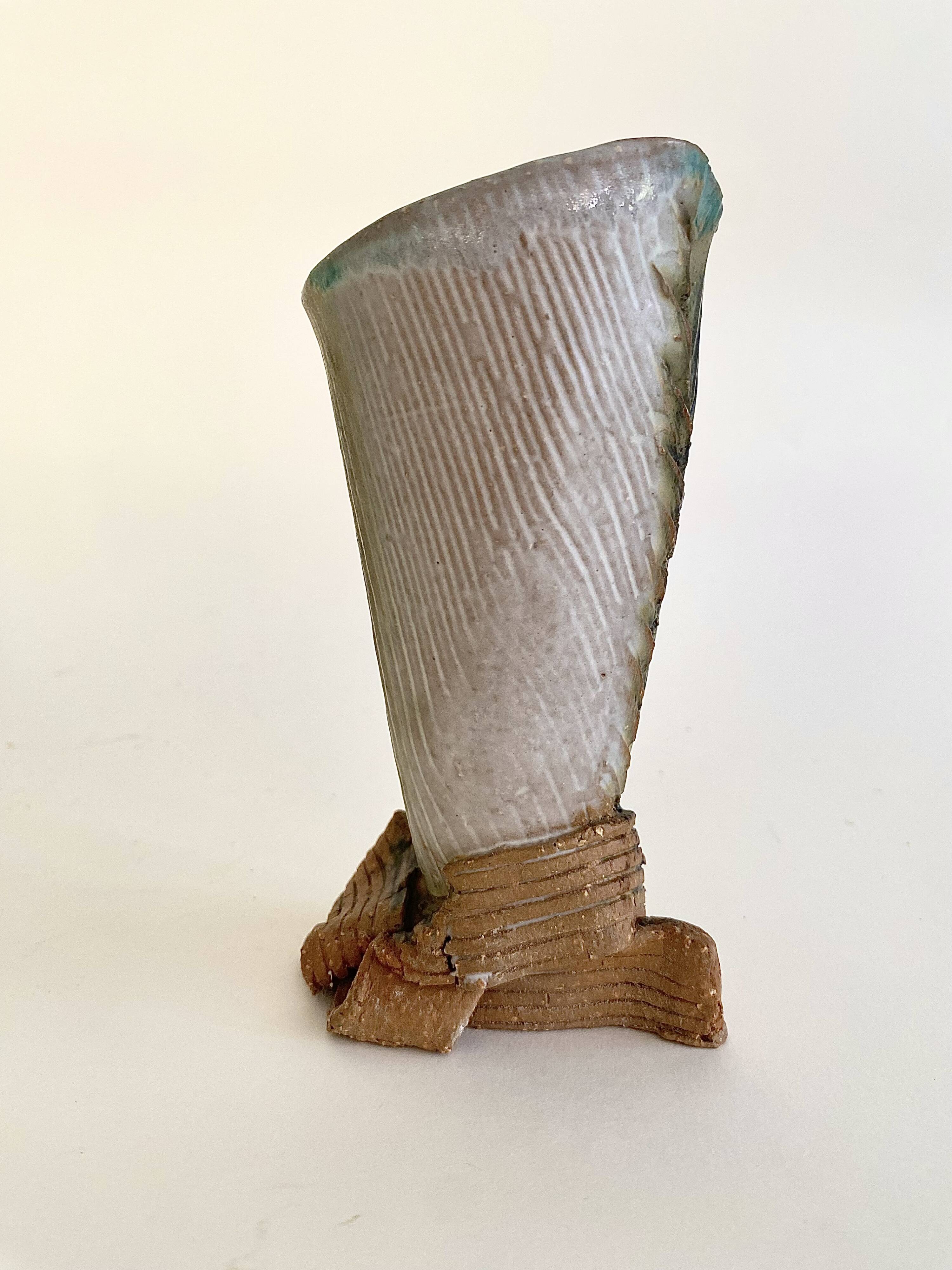 Vase brutaliste années 70