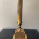 Pair of Empire style brass lamps