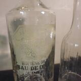 3 old blown glass bottles