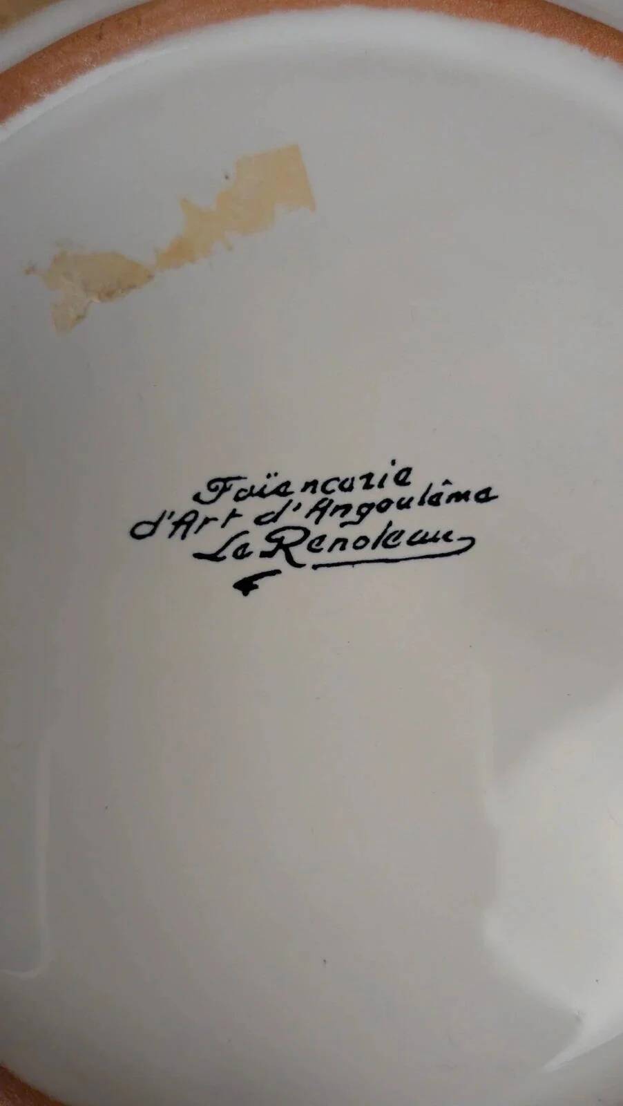 Small dish / pocket emptier in artistic earthenware Le Renoleau – Angoulême