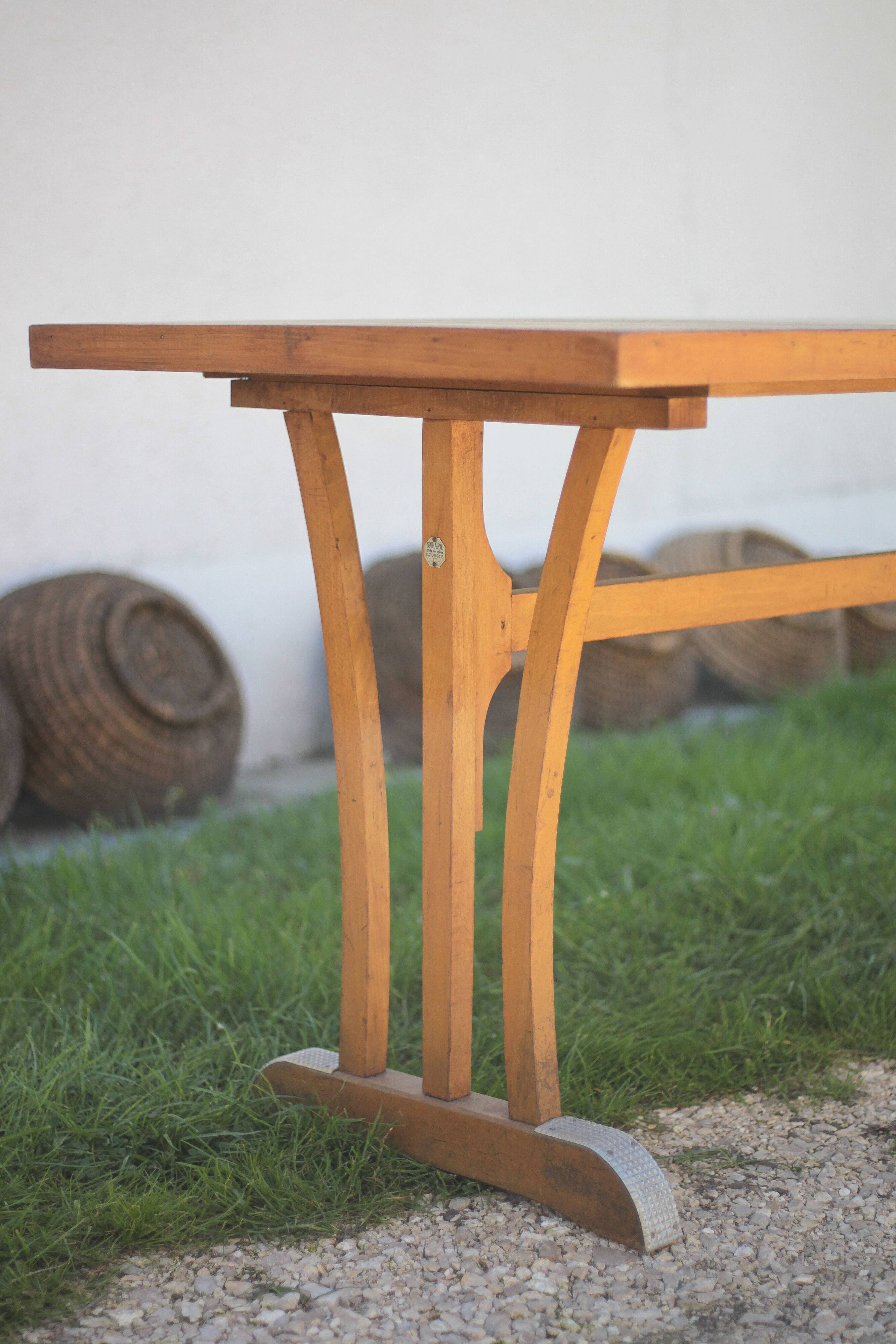 Table bois vintage, table bistrot Maison Guillaume a Bourges, table d'appoi