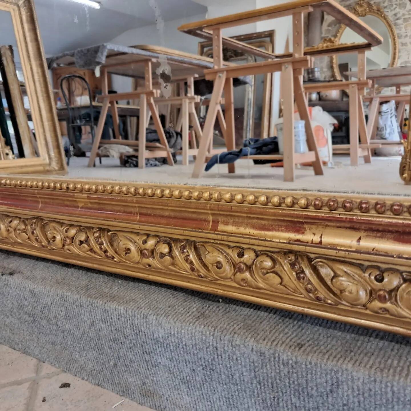 Mirror 19th century Louis XV style 159 x 112