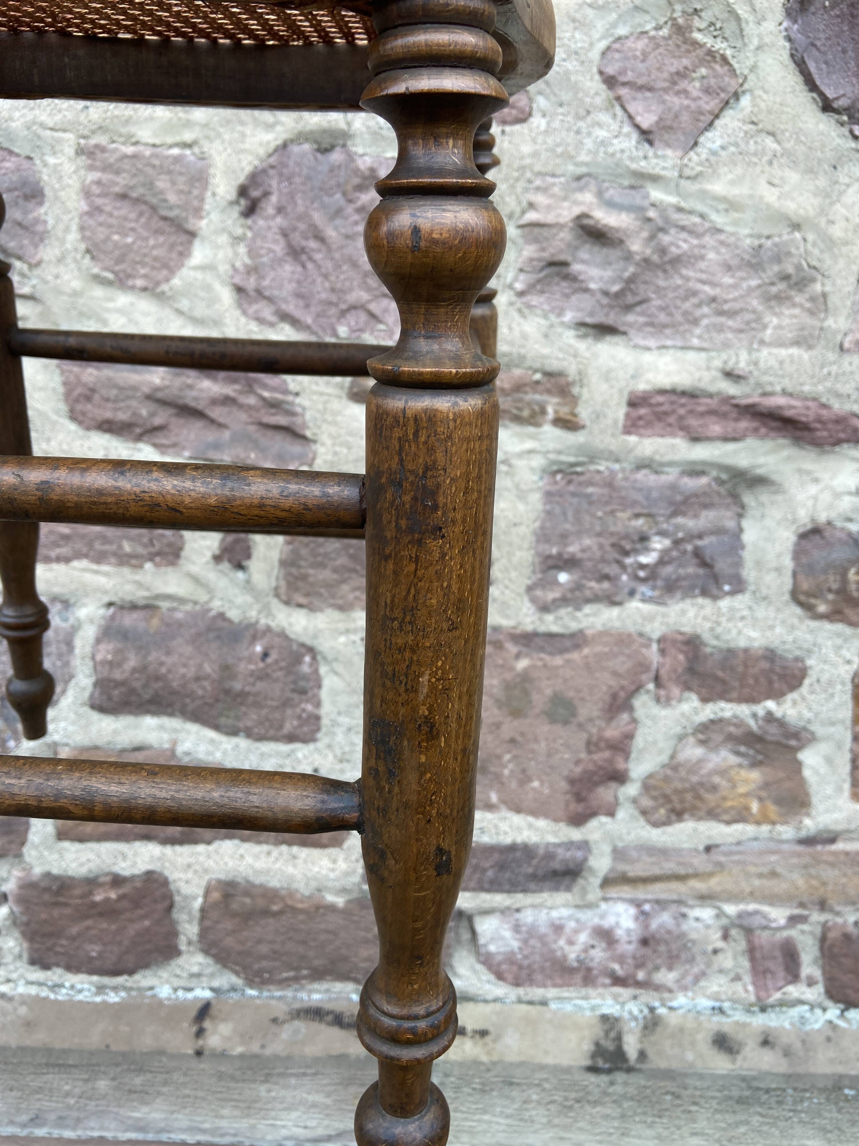 Louis Philippe style rustic stool 1900