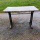 Art Deco Cast Iron and Marble Bistro Table