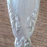 Set of 12 old silver plated soup spoons