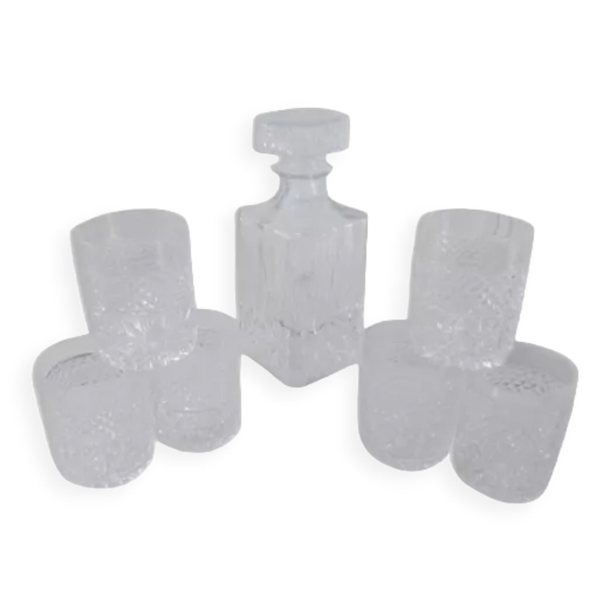 Carafe and whisky glasses set