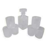 Ensemble carafe et verres à whisky