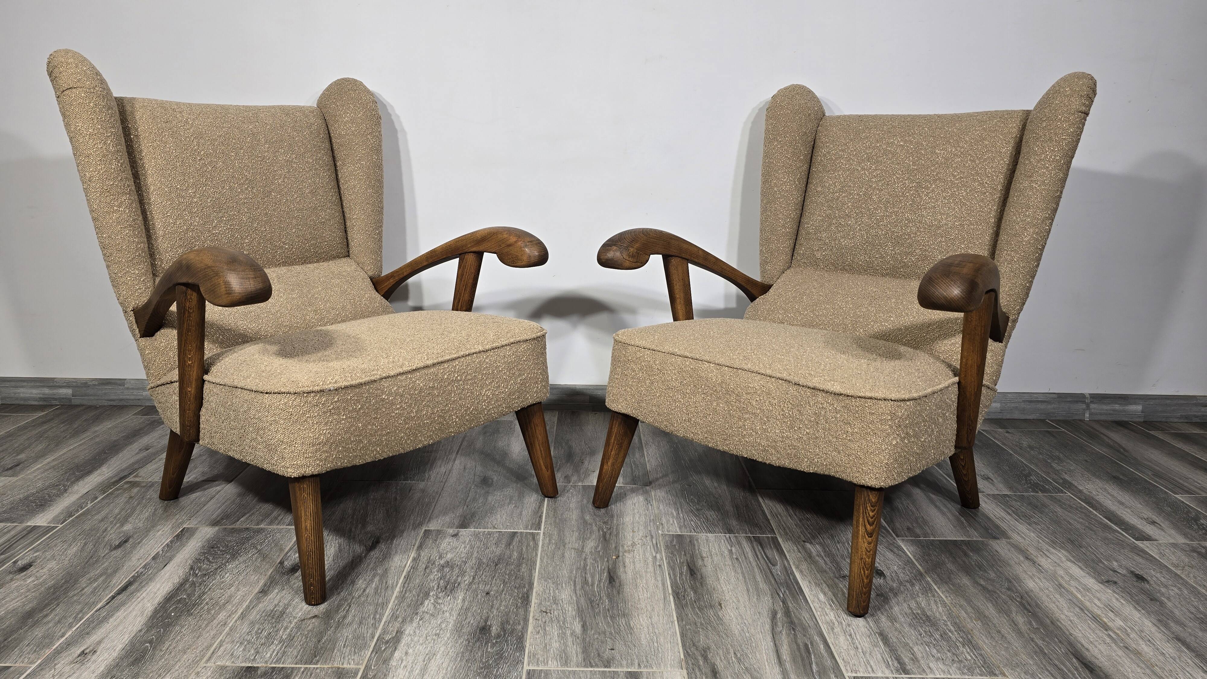 Vintage armchairs by Krasna Jizba