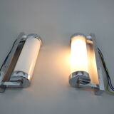 Set of Two Bauhaus Wall Lamps, Czechoslovakia, 1930s