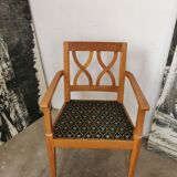 Art deco oak armchair 1940/1950