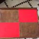 60s checkerboard coffee table