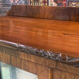 English art deco walnut showcase