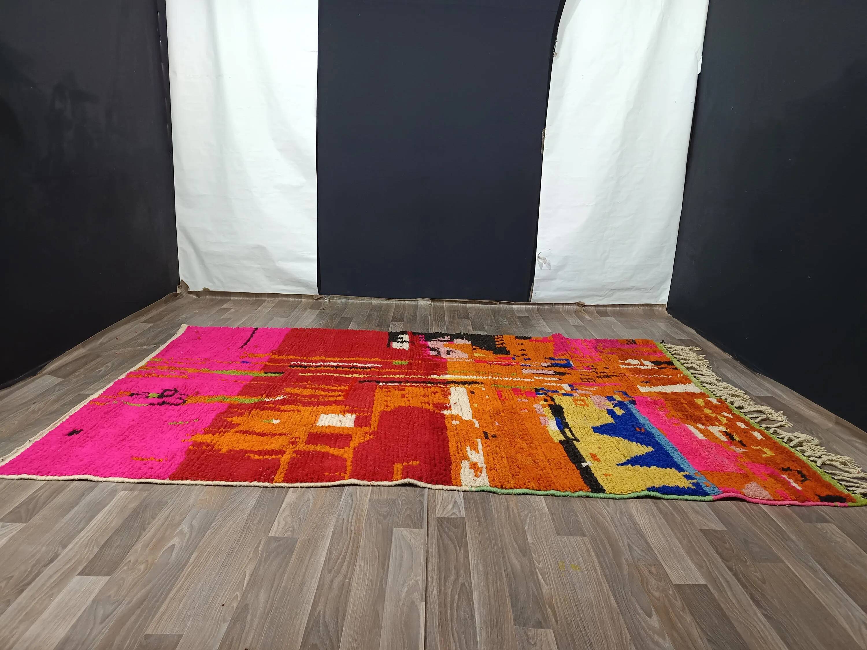 Traditional handmade carpet 250cm x 150cm Moroccan