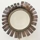 Copper and brass flower mirror by Vinay 60s