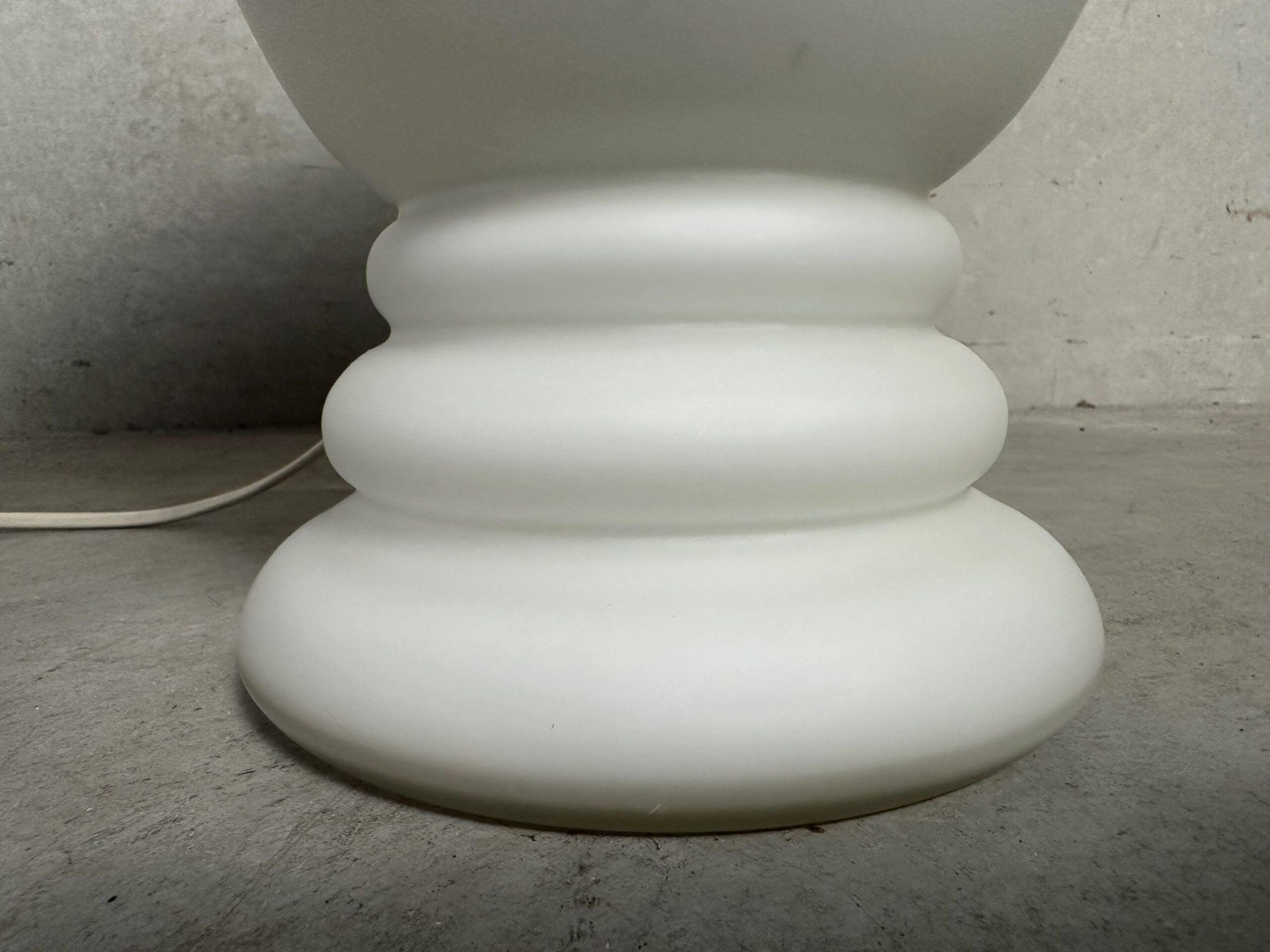 2x vintage opaline vase lamps