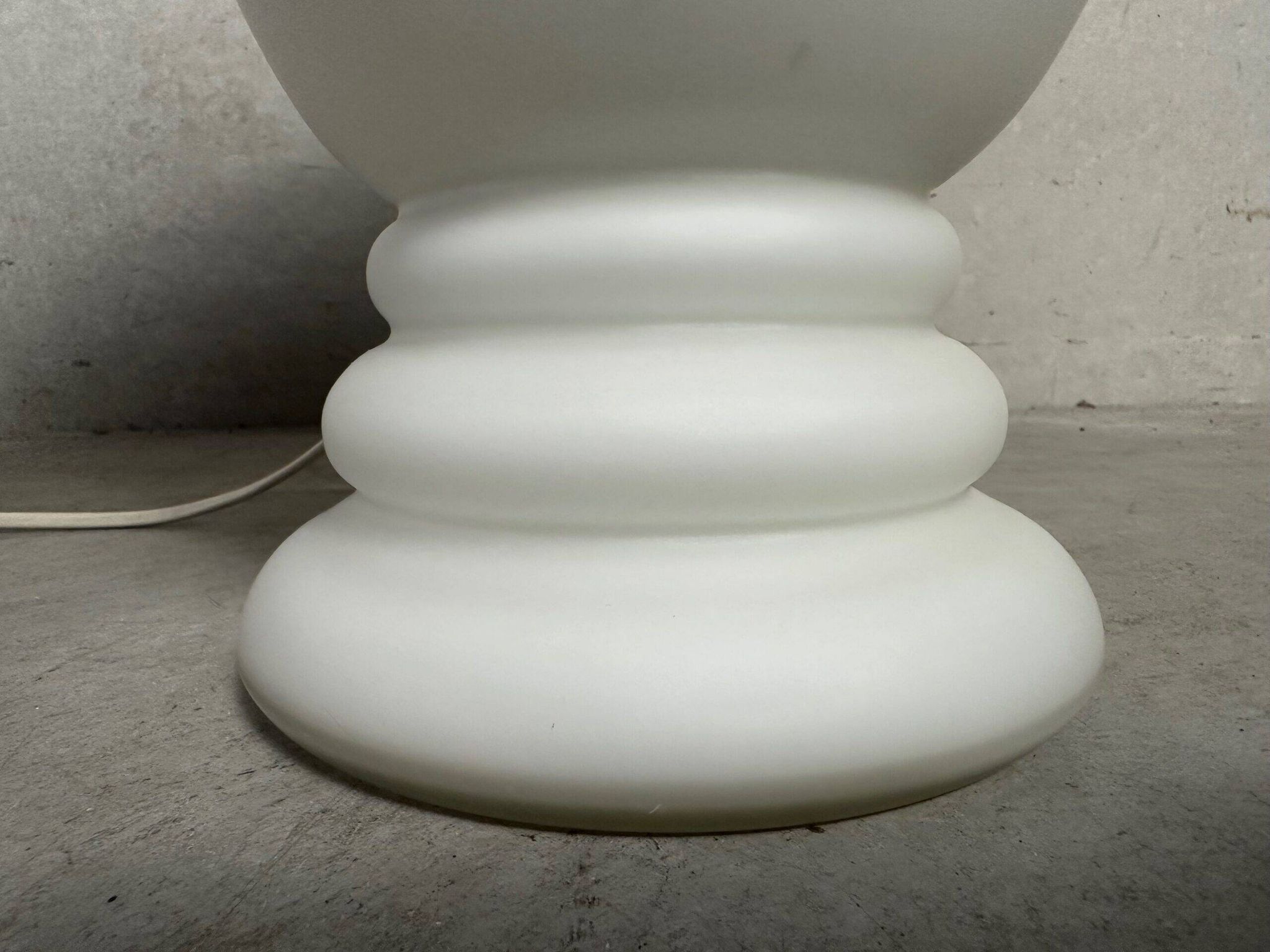 2x vintage opaline vase lamps