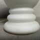 2x vintage opaline vase lamps