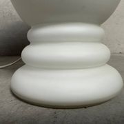 2x vintage opaline vase lamps