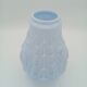Art Deco Opaline Vase Blue Pastel Glass Pine Cone Decoration France 1930s