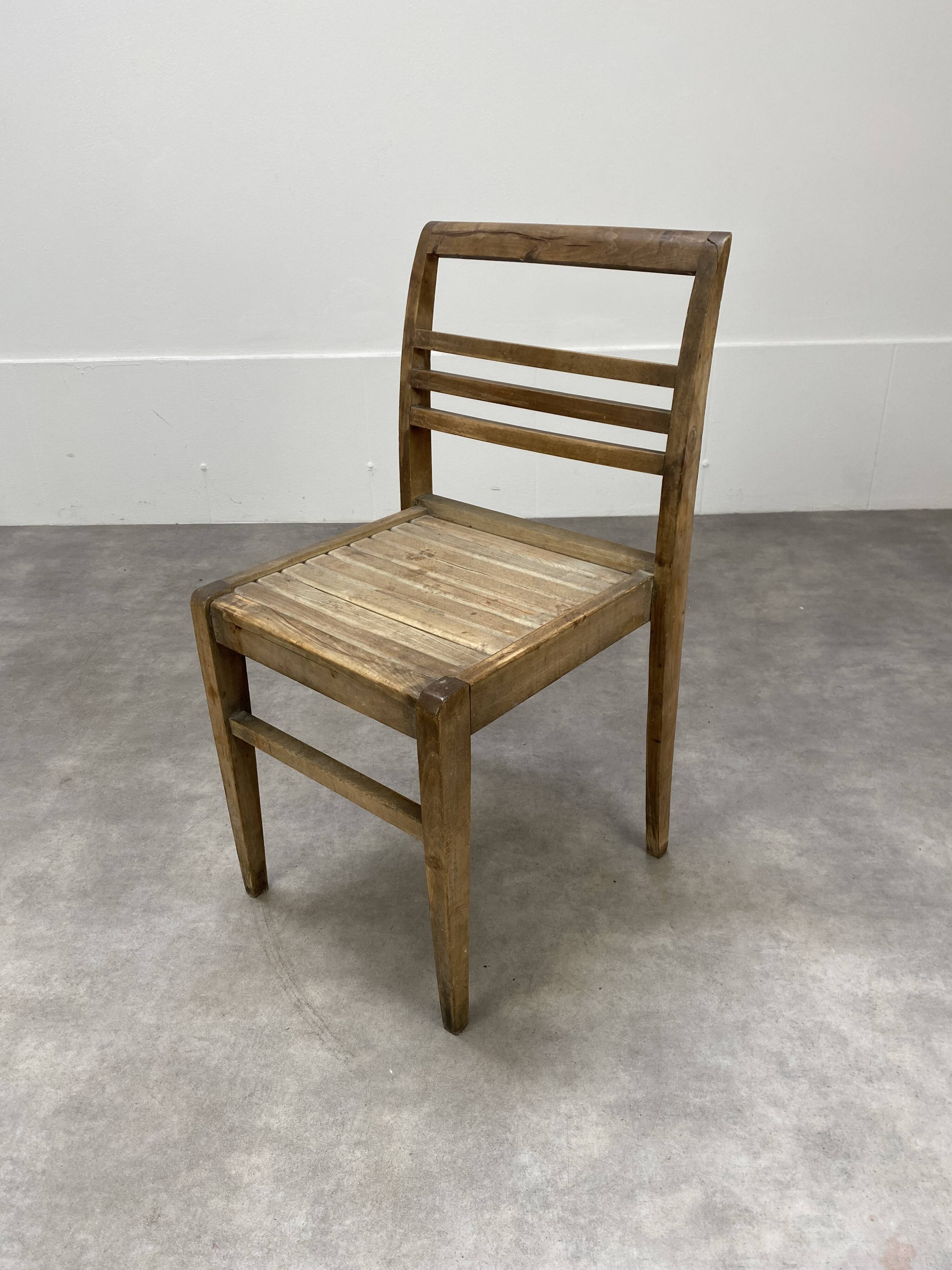 Chair René Gabriel design Reconstruction 50s