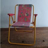Fauteuil de camping pliable pour enfant vintage