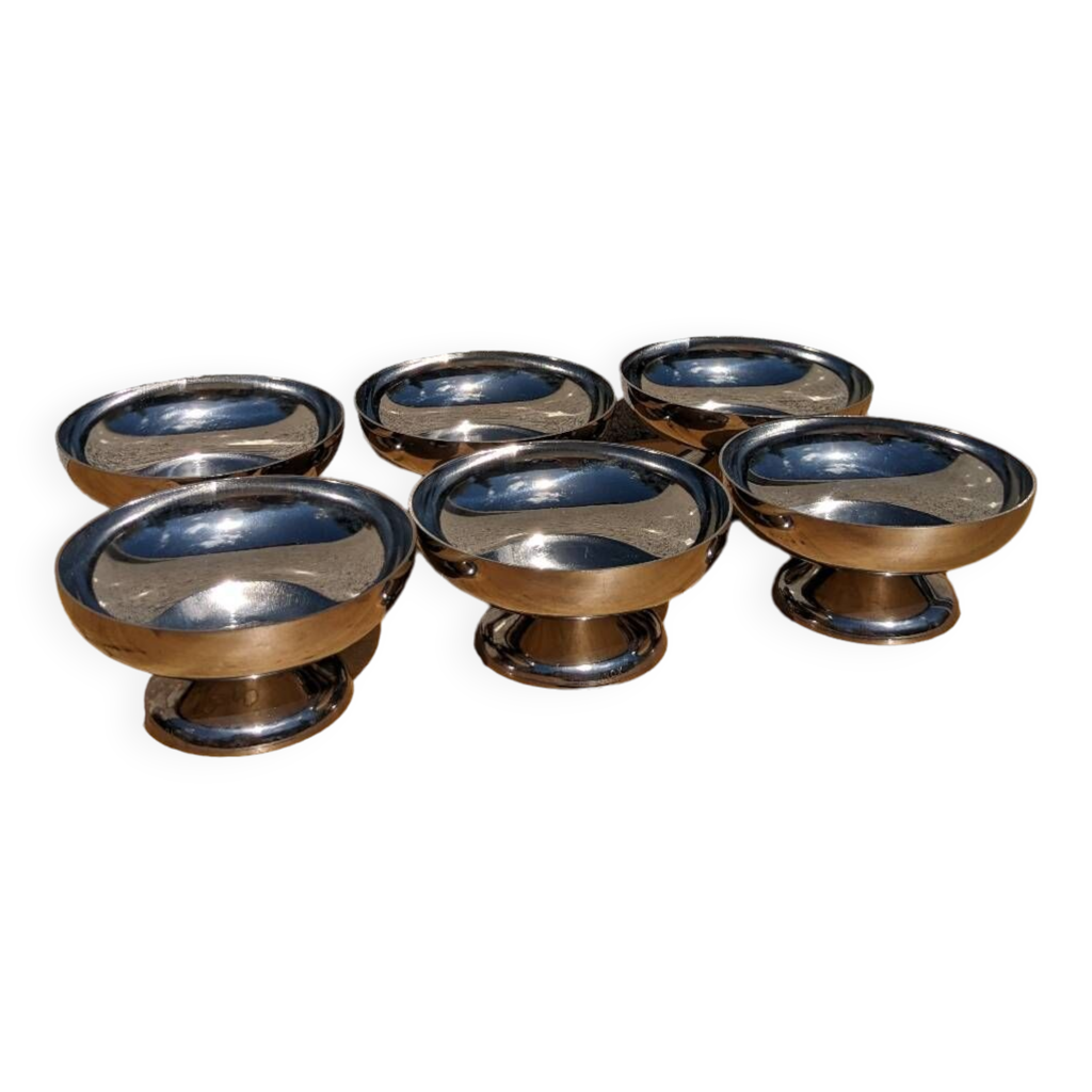 6 Coupes à glace Inox Made in Italy 80‘s (Gebraucht) in Marly für CHF