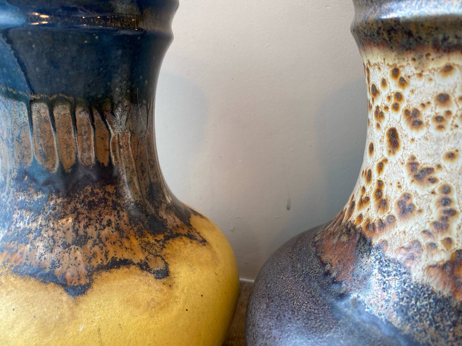 Two Uebelacker Ü-ceramics vases