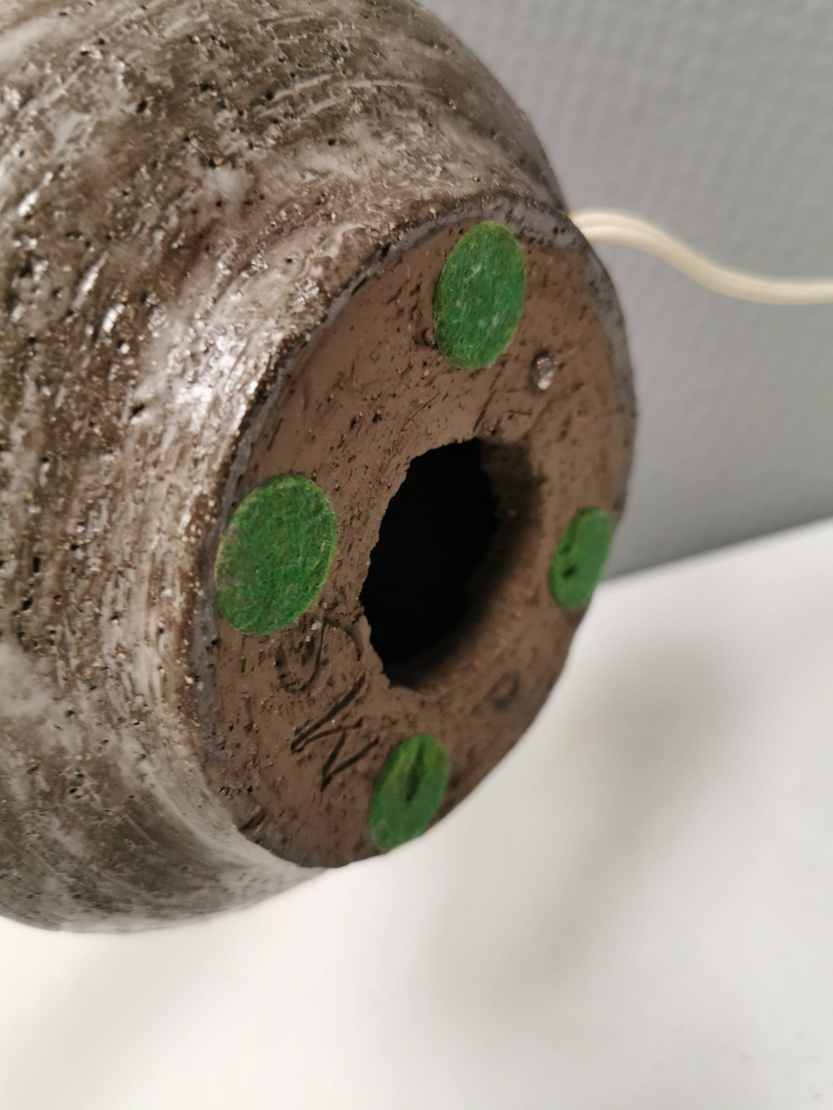 Danish ceramic table lamp from the 1970-80s.