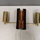 Wall lamps by Danish Vitrika with glass produced at Örrefors glass Sweden