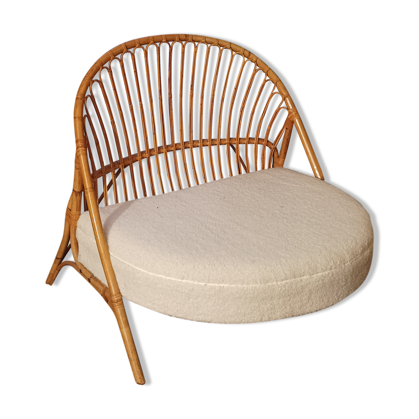 Rattan armchair from the 60s