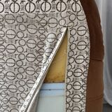 Brown Togo armchair by Michel Ducaroy