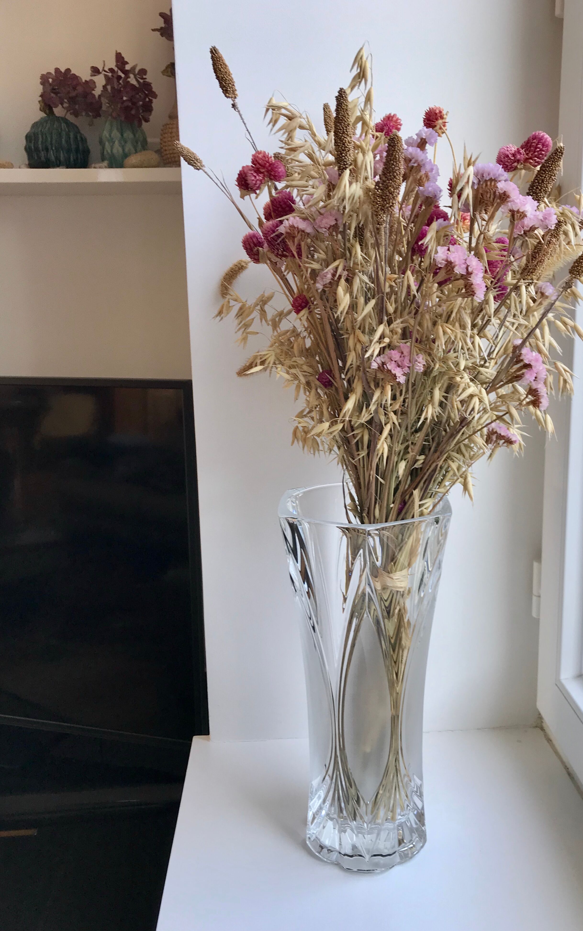 Art Deco crystal vase