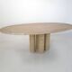Mario Bellini – Il Colonnato – Italian travertine dining table, ca. 1980