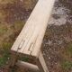 Paire de bancs de ferme en chêne 228 cm