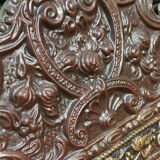 Old mirror with beading