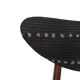 Chaise en tissu noir perennials dotty, europe, années 1960