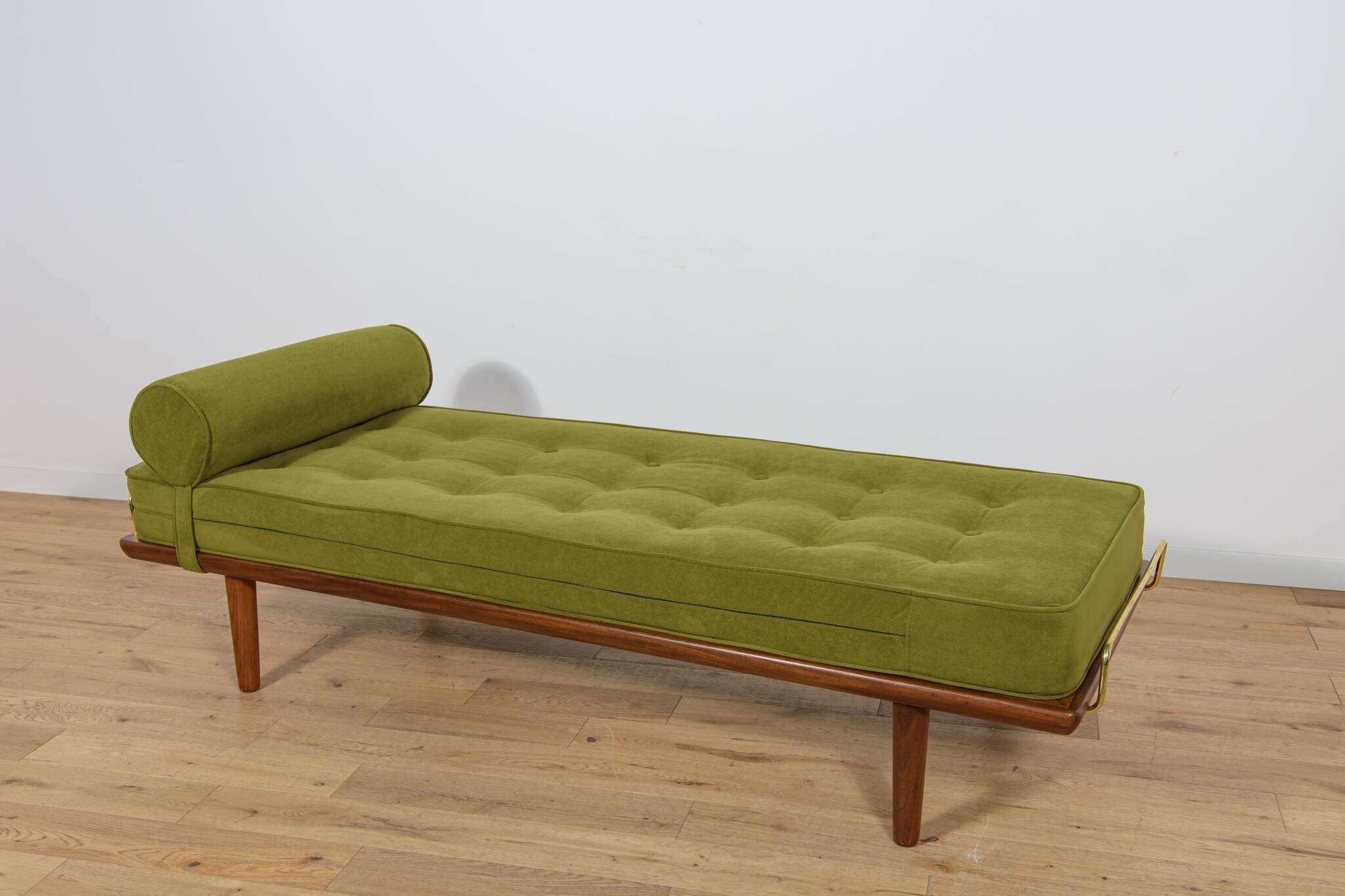 Modèle GE-19 de méridienne en teck, conçu par Hans J. Wegner pour Getama, Danemark, années 1950