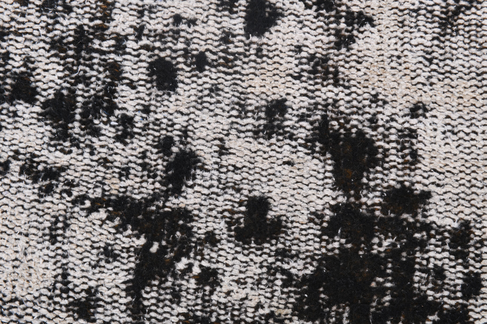 Distressed wool vintage tapis rugs 243x158cm